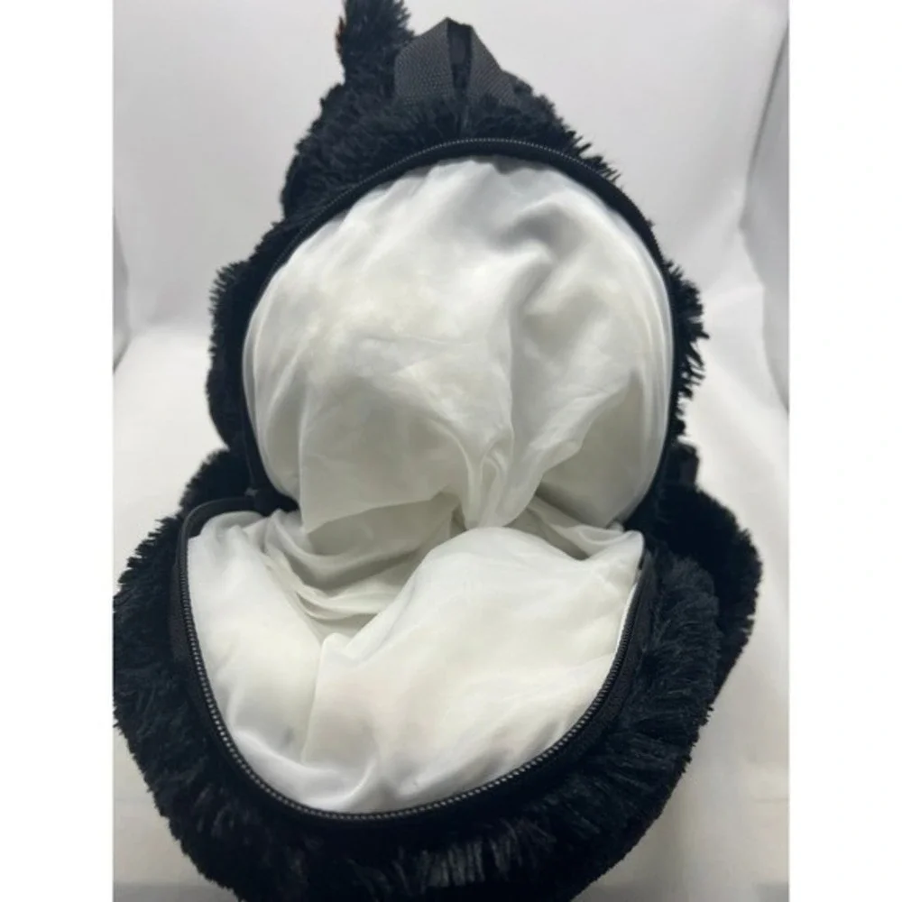 Black Bear Plush Backpack Stuffed Animal‎ Kids Bag Adjustable Straps